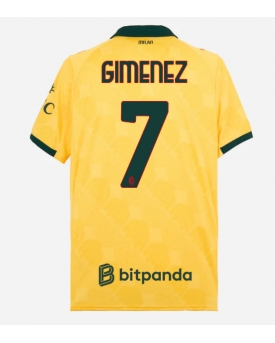 Billige Fotballdrakt AC Milan Santiago Gimenez #7 Replika Tredjedrakt 2025-26 Kortermet